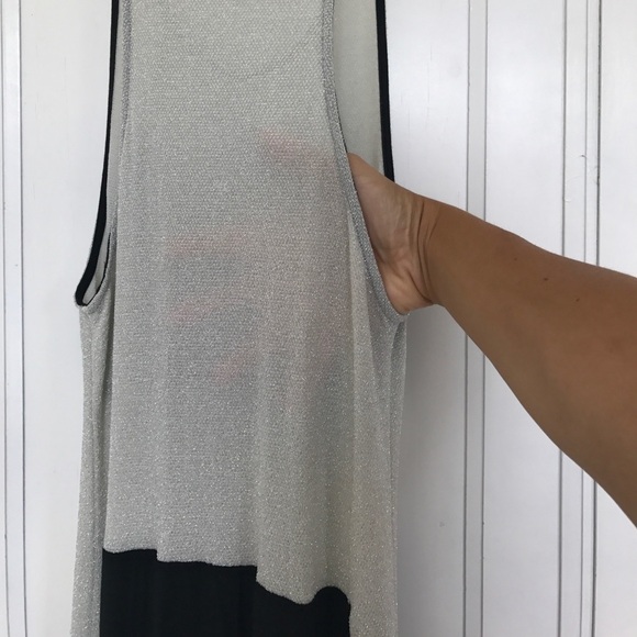 Townson‎ Tank dress Small Black Metallic Maxi Stretch - Picture 7 of 8